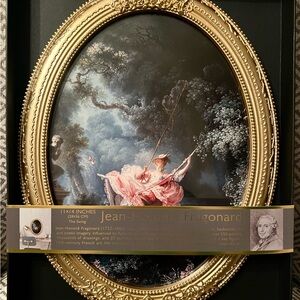 New Jean-Honoré Fragonard "The Swing" 11x14 Gold and Black Art Print